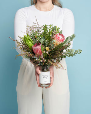 Personalised Jar - Native Posy