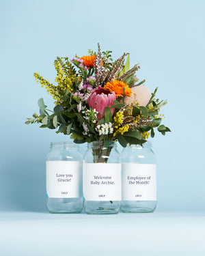 Personalised Jar - Native Posy